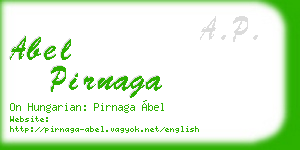 abel pirnaga business card